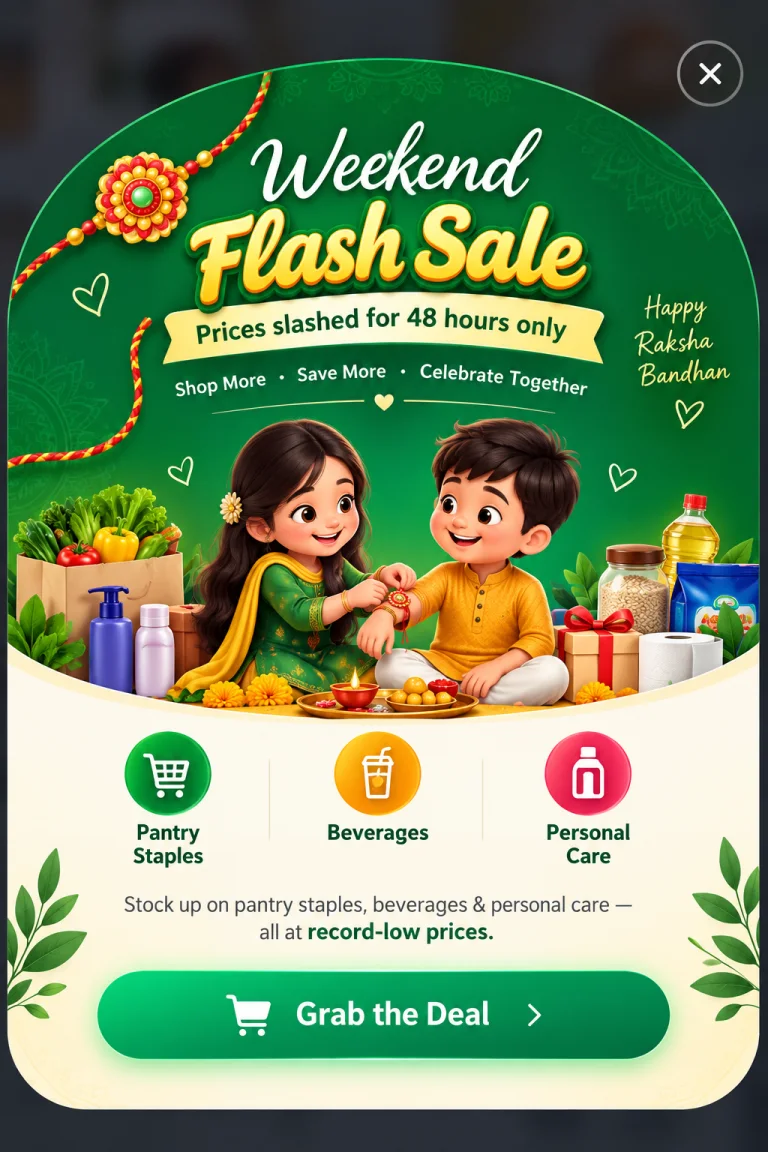 Weekend flash sale